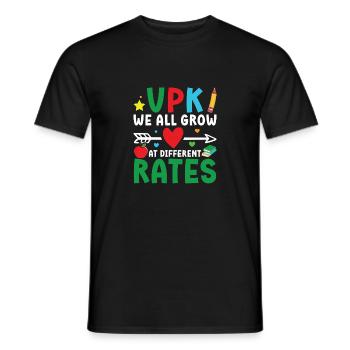 Vpk Wir Alle Wachsen Mit Unterschiedlichen Raten - Männer T-Shirt - Schwarz - Vorne - AI Model Male 178 light (178cm)