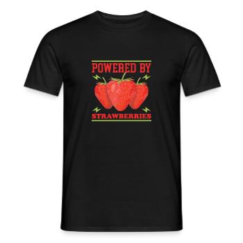 Cadeau Fraise Fraise - T-shirt homme - noir - Devant - AI Model Male 178 light (178cm)