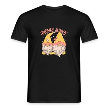Nain de jardin Costume Gnomes Junkie Gnome - T-shirt homme - noir - Devant - AI Model Male 178 light (178cm)