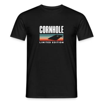Cornhole Spieler Limited Edition Vintage Style - Männer T-Shirt - Schwarz - Vorne - AI Model Male 178 light (178cm)