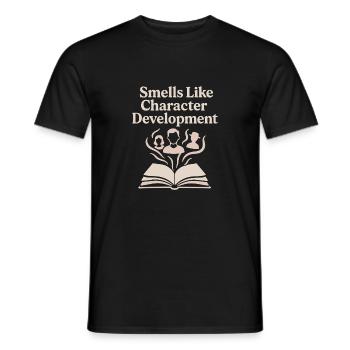 Buch Sniffer Reader -duftstolz Old Seiten Aroma - Männer T-Shirt - Schwarz - Vorne - AI Model Male 178 light (178cm)