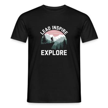 Scout Guide Scout Camping - Men's T-Shirt - black - Front - AI Model Male 178 light (178cm)