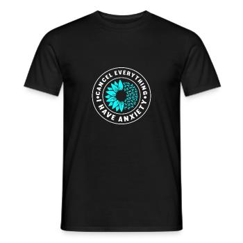Trouble anxieux Trouble anxieux - T-shirt homme - noir - Devant - AI Model Male 178 light (178cm)