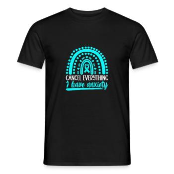 Trouble anxieux Trouble anxieux - T-shirt homme - noir - Devant - AI Model Male 178 light (178cm)