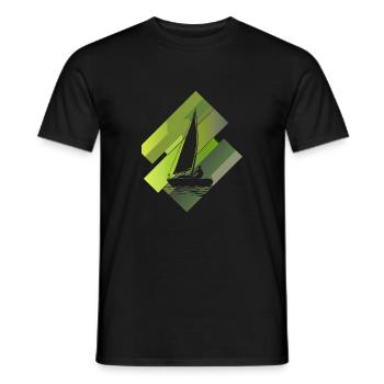 Segeln Segelboot Segler - Männer T-Shirt - Schwarz - Vorne - AI Model Male 178 light (178cm)