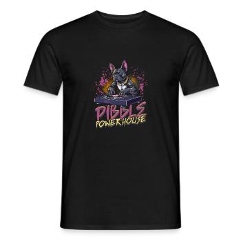 Pitbull Pitbulls Pibble Centrale électrique - T-shirt homme - noir - Devant - AI Model Male 178 light (178cm)