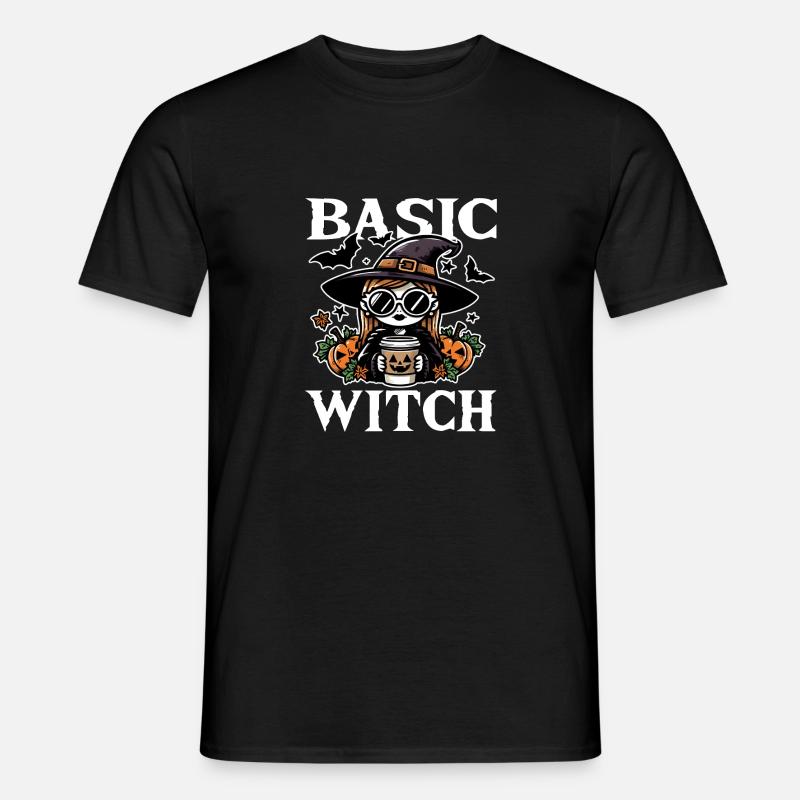 BASIC WITCH - HALLOWEEN GIFT - Men’s T-shirt - black