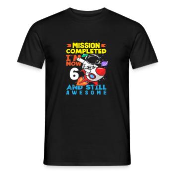 Mission terminée maintenant 6 et toujours aussi géniale - T-shirt homme - noir - Devant - AI Model Male 178 light (178cm)