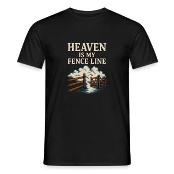 Christian Homesteader Faith Farming Lural Life - Men's T-Shirt - black - Front - AI Model Male 178 light (178cm)