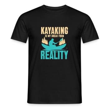 Kayak - T-shirt homme - noir - Devant - AI Model Male 178 light (178cm)