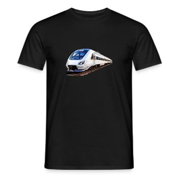 ZUG TRAIN - Men's T-Shirt - black - Front - AI Model Male 178 light (178cm)