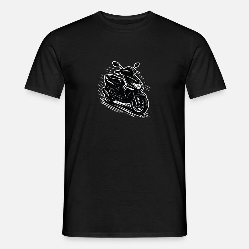 Roller Scooter 50ccm - Männer T-Shirt - Schwarz