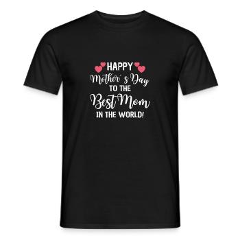 Mom Love Mother's Day Surprise - Men's T-Shirt - black - Front - AI Model Male 178 light (178cm)