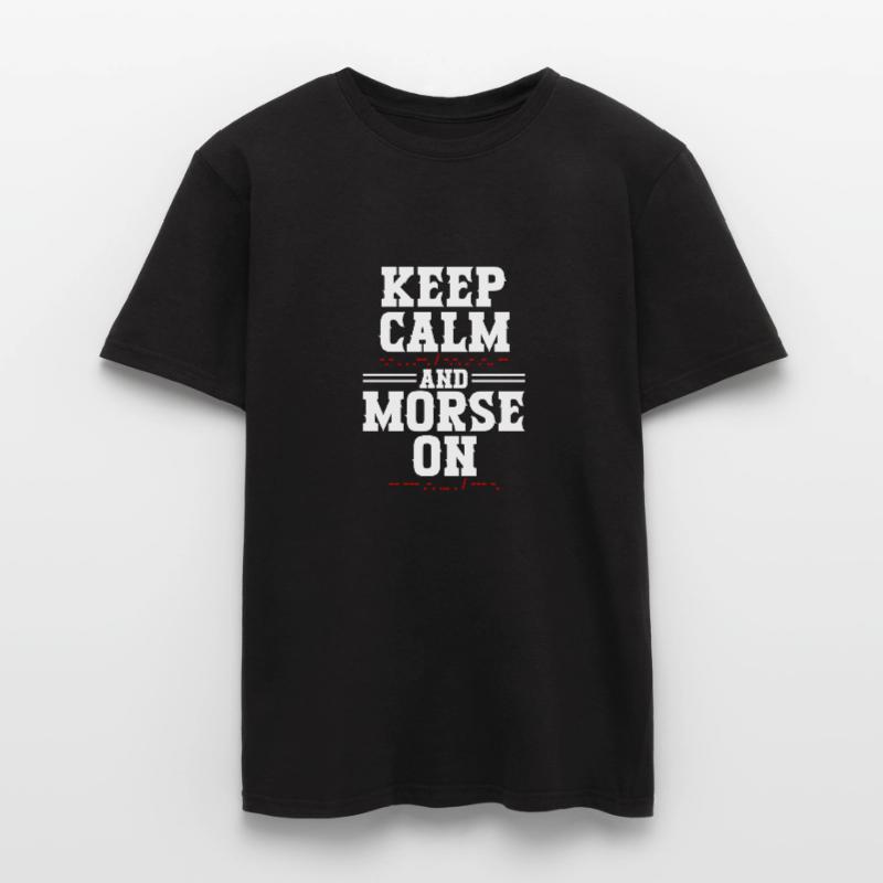Morsecode Morse Code Keep Calm And Morse On T-shirt homme