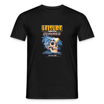 Leisure Tropical Summer - Männer T-Shirt - Schwarz - Vorne - AI Model Male 178 light (178cm)