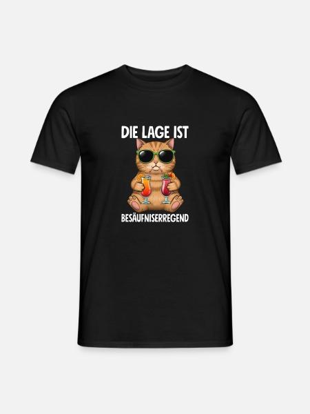 The situation is drunkenness - Men's T-Shirt - black