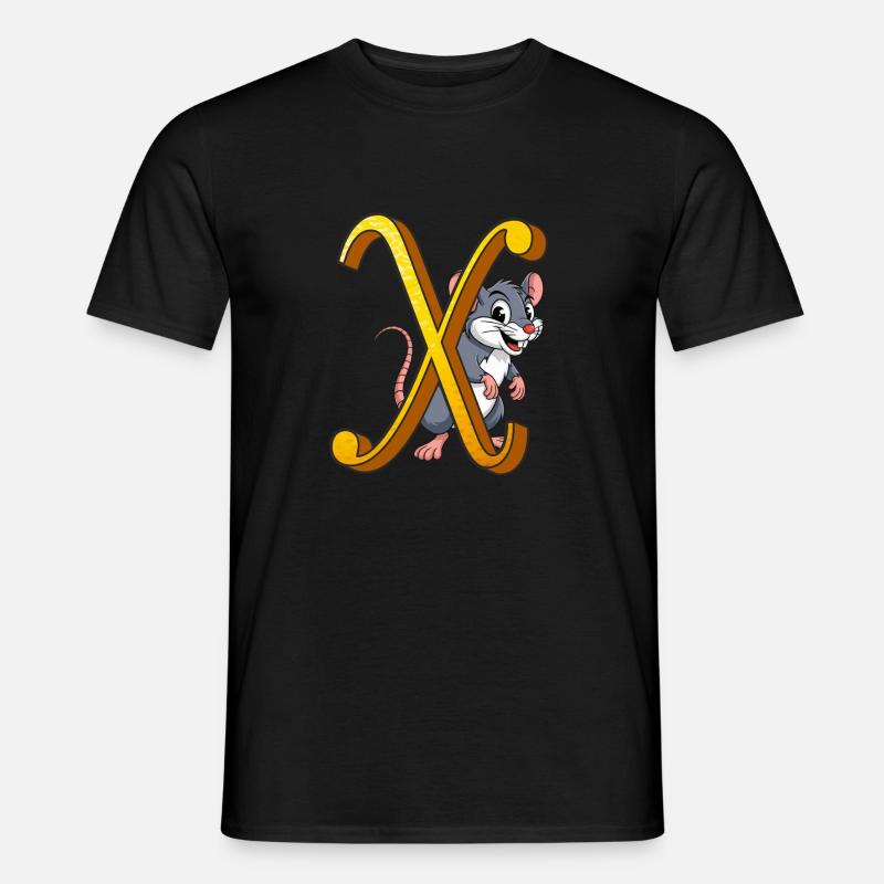 BUCHSTABE X - Männer T-Shirt - Schwarz