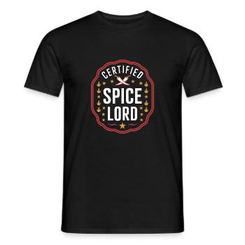 Poivron rouge Chili Amateur de nourriture épicée - T-shirt homme - noir - Devant - AI Model Male 178 light (178cm)