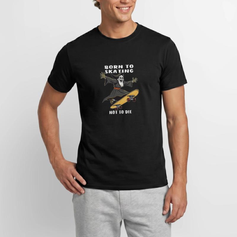 GRIM REAPER SKATEBOARD NÉ POUR PATINER PAS POUR D T-shirt homme