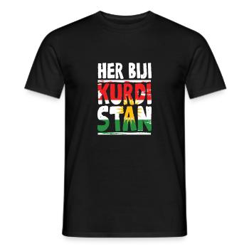 Her Biji Kurdistan Kurde Kurden - Männer T-Shirt - Schwarz - Vorne - AI Model Male 178 light (178cm)