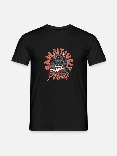 Pitbull Pitbulls Pawsitive Pitbull - Männer T-Shirt - Schwarz