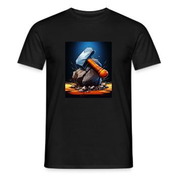 VATHOR HAMMER - T-shirt homme - noir - Devant - AI Model Male 178 light (178cm)