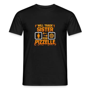 Pizzelle Keks échangera sa sœur contre Pizzelle - T-shirt homme - noir - Devant - AI Model Male 178 light (178cm)