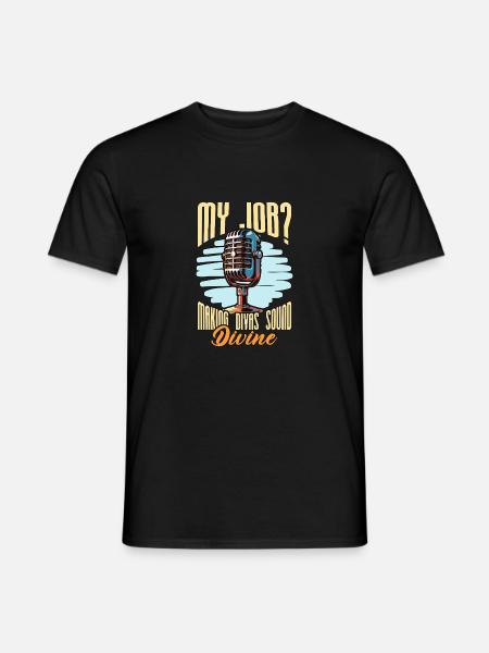 Music Director My Job Making Divas Music Lover - Men's T-Shirt - black