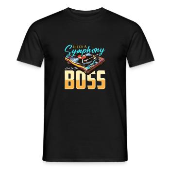 Music Director Life's A Symphony Choir Director - Men's T-Shirt - black - Front - AI Model Male 178 light (178cm)
