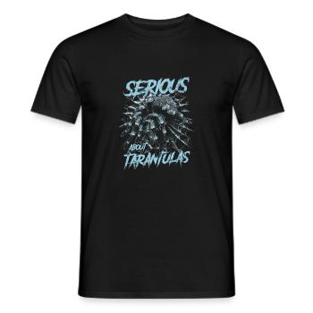 Serious About Tarantulas Pet Spider Owner - Men's T-Shirt - black - Front - AI Model Male 178 light (178cm)