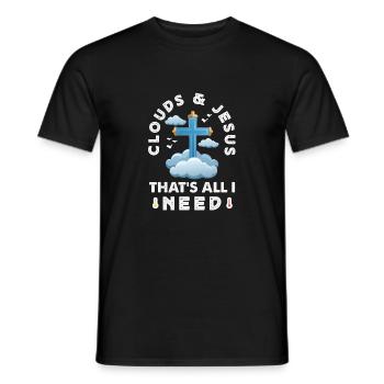 Météorologie amusante Passionnés de météo - T-shirt homme - noir - Devant - AI Model Male 178 light (178cm)