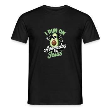 Coole Avocado für Christen - Männer T-Shirt - Schwarz - Vorne - AI Model Male 178 light (178cm)