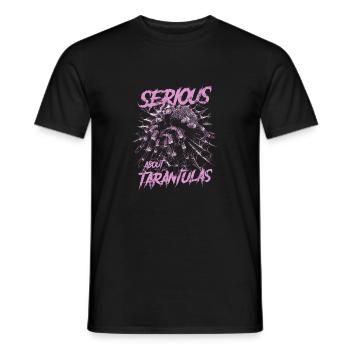 Serious About Tarantulas Pet Spider Owner - Men's T-Shirt - black - Front - AI Model Male 178 light (178cm)