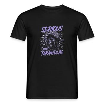 Sérieux au sujet des tarentules Propriétaire d’araignée de compagnie - T-shirt homme - noir - Devant - AI Model Male 178 light (178cm)