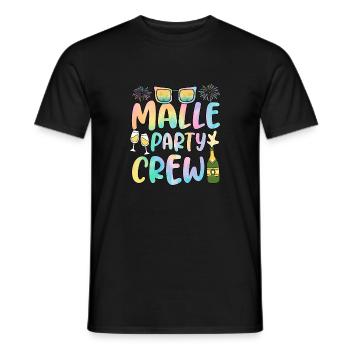 Malle Party Crew Groupes Majorque Vacances de fête - T-shirt homme - noir - Devant - AI Model Male 178 light (178cm)