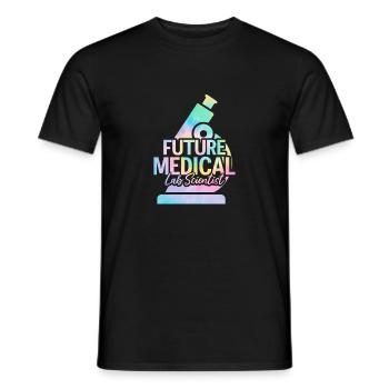 Zukünftiger medizinischer Laborwissenschaftler Tie Dye MLS Medical - Männer T-Shirt - Schwarz - Vorne - AI Model Male 178 light (178cm)