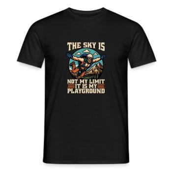 Skydiving The Sky Is Not My Limit Loves Skydive - Männer T-Shirt - Schwarz - Vorne - AI Model Male 178 light (178cm)