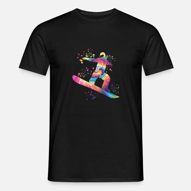 Snowboarder Snowboarding Snowboard - Männer T-Shirt - Schwarz