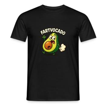 Lustige Avocado Furzen Pupsen Fartvocado - Männer T-Shirt - Schwarz - Vorne - AI Model Male 178 light (178cm)