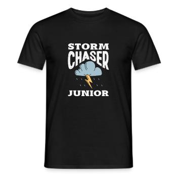 Météorologie amusante Passionnés de météo - T-shirt homme - noir - Devant - AI Model Male 178 light (178cm)