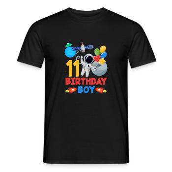 Zwei Jahre Weltraumabenteuer Freude Geburtstag - Männer T-Shirt - Schwarz - Vorne - AI Model Male 178 light (178cm)