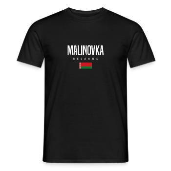 Malinovka Belarus Weißrussland - Männer T-Shirt - Schwarz - Vorne - AI Model Male 178 light (178cm)