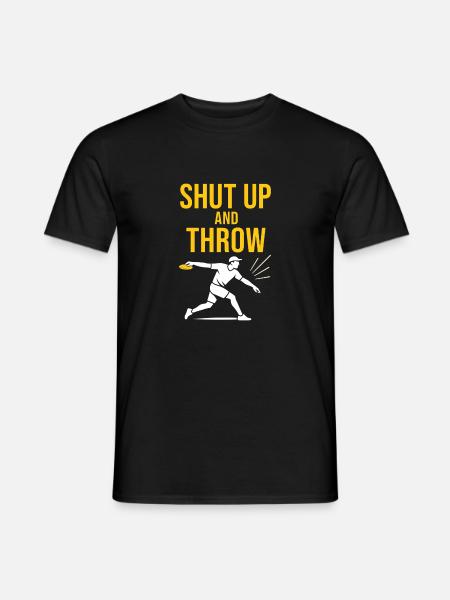 Discgolf-trener-skjorte-golfinstruktør-frisbee - T-skjorte herre - svart