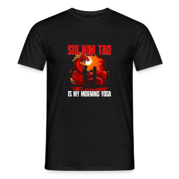 Wing Chun Siu Nim Tao - Männer T-Shirt - Schwarz - Vorne - AI Model Male 178 light (178cm)