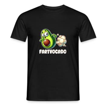 Lustige Avocado Furzen Pupsen Fartvocado - Männer T-Shirt - Schwarz - Vorne - AI Model Male 178 light (178cm)