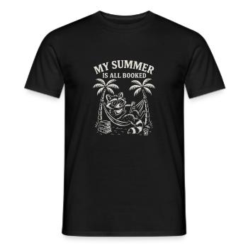 Mon été est complet - Book Lovers - T-shirt homme - noir - Devant - AI Model Male 178 light (178cm)
