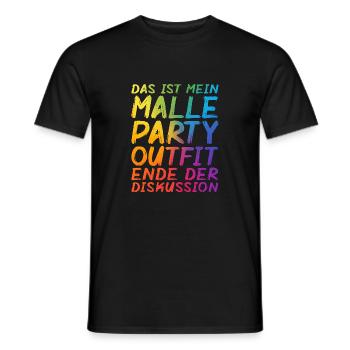 C’est ma tenue de fête Malle - T-shirt homme - noir - Devant - AI Model Male 178 light (178cm)