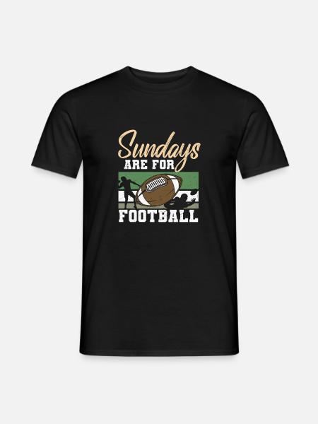 Sundays Are for Football Design - Men's T-Shirt - black