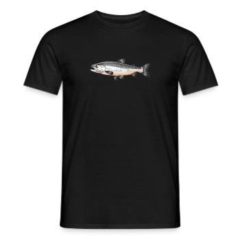 Salmon Salmon - Men's T-Shirt - black - Front - AI Model Male 178 light (178cm)