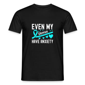 Trouble anxieux Trouble anxieux - T-shirt homme - noir - Devant - AI Model Male 178 light (178cm)